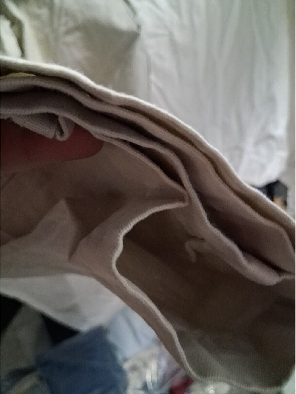 St. Johns Bay Cargo Pants Mens Size 32X30 Cream Color G2 - Picture 8 of 8